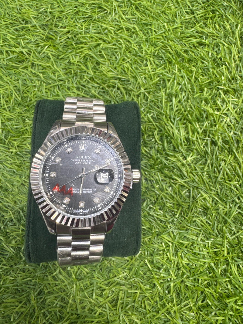 Rolex Oyster Silver/black