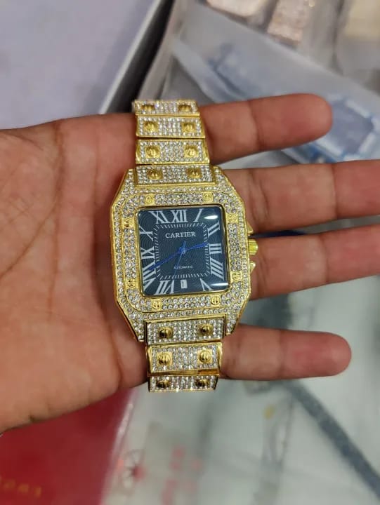 Iced Out Cartier watch