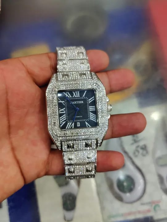 Iced Out Cartier watch